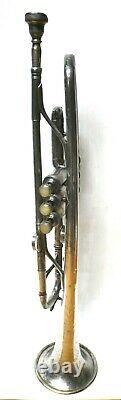 Ancien H. N. White King Liberty Trompette Professionnelle Plaqué Argent 1920 États-unis