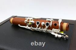 Avancé Clarinet Professionnel Rosewood Clarinet Argent Plaqué Clé Bb Clé 17 Clé