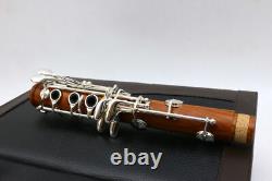 Avancé Clarinet Professionnel Rosewood Clarinet Argent Plaqué Clé Bb Clé 17 Clé