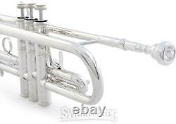 Bach 180 Stradivarius Professional Bb Trumpet Argent-platé Avec 43 Bell