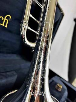 Bach Artisan Stradivarius Ab190s Argent Plaqué Pro Trumpet Nouveau Dans La Boîte