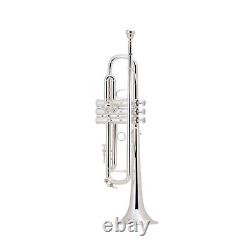 Bach Lr180 Série Stradivarius Pro Bb Trompette De Sortie Avec #37 Bell Plaqué Argent