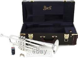 Bach Lr180 Stradivarius Professional Bb Trumpet Argent-platé Avec 72 Bell Et