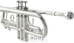 Bach Lr180 Stradivarius Professional Bb Trumpet Argent-platé Avec 72 Bell Et