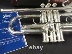 Bach Stradivarius 180s43 Bb Trompette, Argent, Menthe Avec H Tags Et Boîte #ptr13