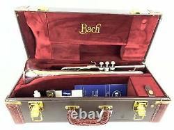 Bach Stradivarius 190s37 50ème Anniversaire Pro Bb Argent Trompette Plaquée Flow Out