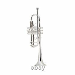 Bach Stradivarius C180 Série Professionnelle C Outfit Trumpet, Plaqué Argent