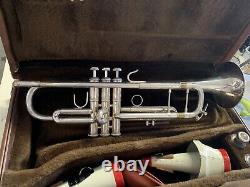 Bach Stradivarius Modèle 43 Silver Bb Trompette Avec Extras. 1986. Just Serviced