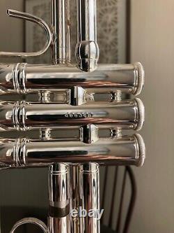 Bach Stradivarius Trumpet Model 37 Silver Plated Serial #466345 Avec Case
