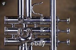 Benge 3 Trompette- Los Angeles Ca. Beautiful Silverplate Avec Hardshell Case