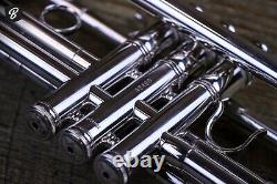 Benge 3 Trompette- Los Angeles Ca. Beautiful Silverplate Avec Hardshell Case