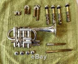 Benge USA Piccolo Trompette Sib / A - Cloche Distancée - Trempée - Excellent Etat