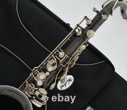 Black Nickel Silver Wts-670bs Tenor Saxophone Gravure Sax By Weibster Musical