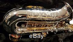 Brand New Jupiter Jas1100sg (argent / Or) Saxophone Alto Outfit + $ 200 Roseaux