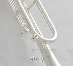 Brand New Professional Silver Trumpet New Design Corne Valve Monel Avec Boîtier