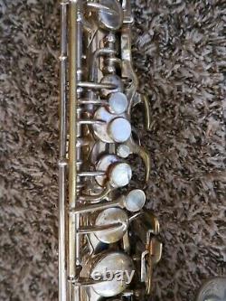 Buescher Aristocrat Series II Silver Plaqué Big B Alto Saxophone Norton Springs
