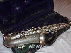 Buescher True Tone Aristocrat Alto Saxophone, 1935, Pads Récents Complet