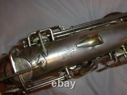 Buescher True Tone Aristocrat Alto Saxophone, 1935, Pads Récents Complet