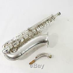 C. G. Conn F-mezzo Saxophone Sn 213726 Original Argent Plaque Gorgeous