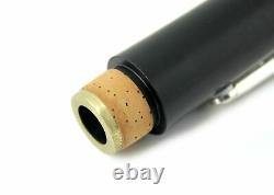 Clarinet Solide Ebony Wood Clés Plaquées Argent Pads En Cuir Qualité Professionnelle