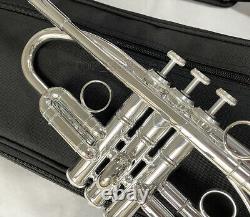 Conception De Streamline Professional C Key Trumpet Silver Horn Valves Monel Avec Boîtier