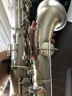 Conn 1930 Art Deco, New Wonder II Chu Berry Tenor Saxophone Avec De L'or De Bell