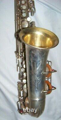 Conn 6m VIII Argent / Or Saxophone -rth, Vg Resopads / Tres Bon Etat