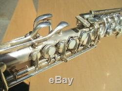 Conn Argent Bb Saxophone Soprano 1925 Circa Excellent Son Vintage