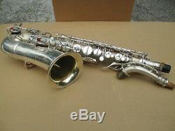 Conn Argent Eb Saxophone Circa 1928 Exceptionnellement Nice Orgl Cond