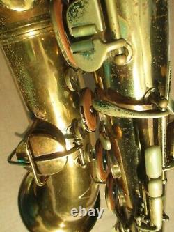 Conn Chu-berry Bb Saxophone Circa 1928 Ne Joue Pas De Vente En L'etat