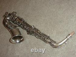 Conn Pre-chu Alto Sax/saxophone, Rolled Toneholes, Original Silver, Plays Great
