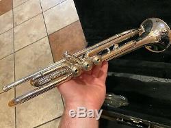 Conn Vintage Professionnel Bb Trompette One 1br-46 Brass Rose Bell Avec Extras