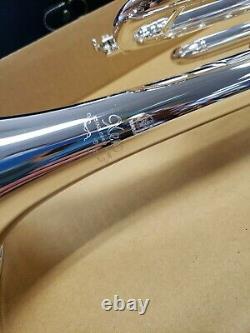 Démo Pro. Argent Yamaha Xeno Trompette En Si Bémol Plaqué Inverse Ytr8335rsii Branche D'embouchure