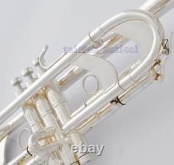 Détachable Professionnel Bell Silver Plating Trompette Corne Monel Valve 5'' Bell