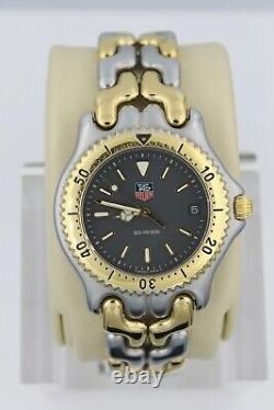 Étiquette Heuer Watch Hommes S95.206 Sel Wg1120. Bb0424 Lien 2tone Gold Gray Professionnel
