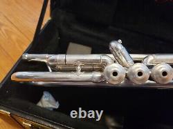 Extrêmement Nice Bach Stradivarius 180s37 Argent Trompette-double Cas, Chem Clean