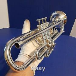 Getzen Eterna Severinsen Modèle Silver Bb Trumpet, Bach 3c Et Boîtier Original