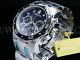 Hommes 48 Mm Invicta Pro Scuba Diver Cadran Bleu Chronographe S. S Montre-bracelet Nouveau