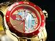 Invicta Hommes 48mm Pro Diver Scuba Lim Ed Avengers Iron Man 18k Gold Plated Watch