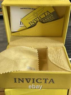 Invicta Pro Diver Gmt Cadran Bleu 18kt Montre Homme Plaqué Or 44mm 5128