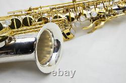 Jupiter Jas-869 Silver Plaqué Two Tone Professional Alto Saxophone, Great Cond