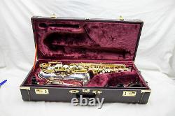 Jupiter Jas-869 Silver Plaqué Two Tone Professional Alto Saxophone, Great Cond