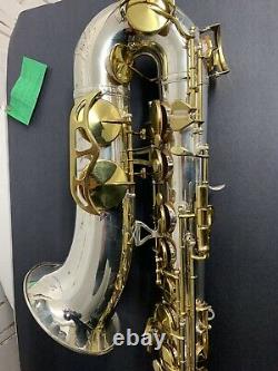 King Zephyr Tenor Saxophone Silver Plaqué Remanié Nouveau Cas
