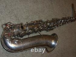 Modèle Selmer 1922 Alto Sax/saxophone, Argent D'origine, Joue Grand