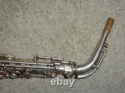 Modèle Selmer 1922 Alto Sax/saxophone, Argent D'origine, Joue Grand