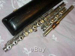 Powell Commercial Flûte, B Pied, Or Lip & Plate Riser, 1950, Plays Great