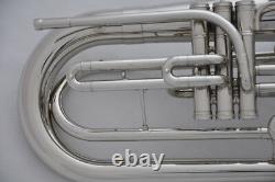 Prof. Jybt-e170 Bb Argent Nickel Marching Baryton 10.04'' Horn Luxarycase