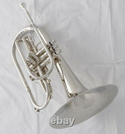 Professional Jinbao Silver Nickel Marching Mellophone F Key Horn Avec Boîtier