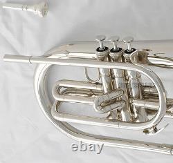 Professional Jinbao Silver Nickel Marching Mellophone F Key Horn Avec Boîtier
