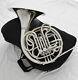 Professional Silver Nickel Placage Double Français Horn F/bb 4 Key With Case